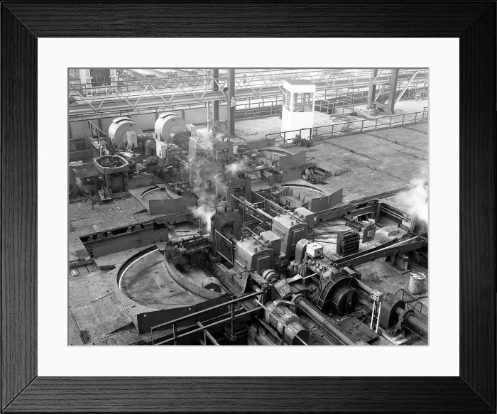 Framed Print : Overview of the bar mill at the Brightside Foundry, Sheffield, South Yorkshire, 1964 Framed Print : Overview of the bar mill at the Brightside Foundry, Sheffield, South Yorkshire, 1964