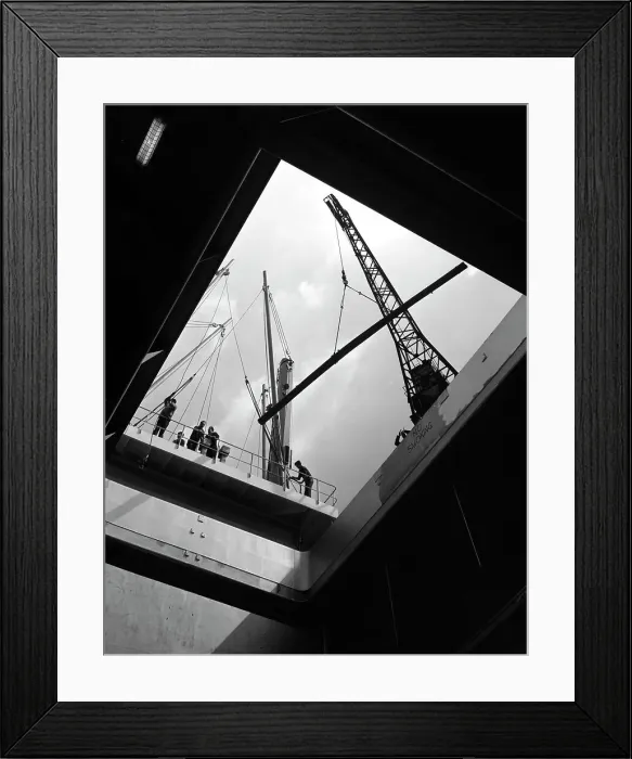 Framed Print : View from the hold of the Manchester Renown, Manchester, 1964 Framed Print : View from the hold of the Manchester Renown, Manchester, 1964