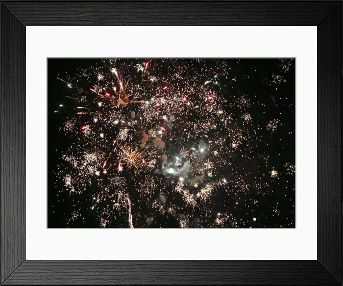 Framed Print : Firework display, 2005 Framed Print : Firework display, 2005