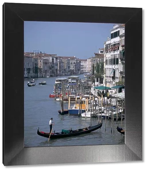 Grand Canal from Rialto Bridge, Venice Italy
