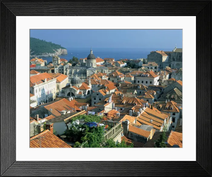 Framed Print : Rooftops of Dubrovnik, Croatia Framed Print : Rooftops of Dubrovnik, Croatia