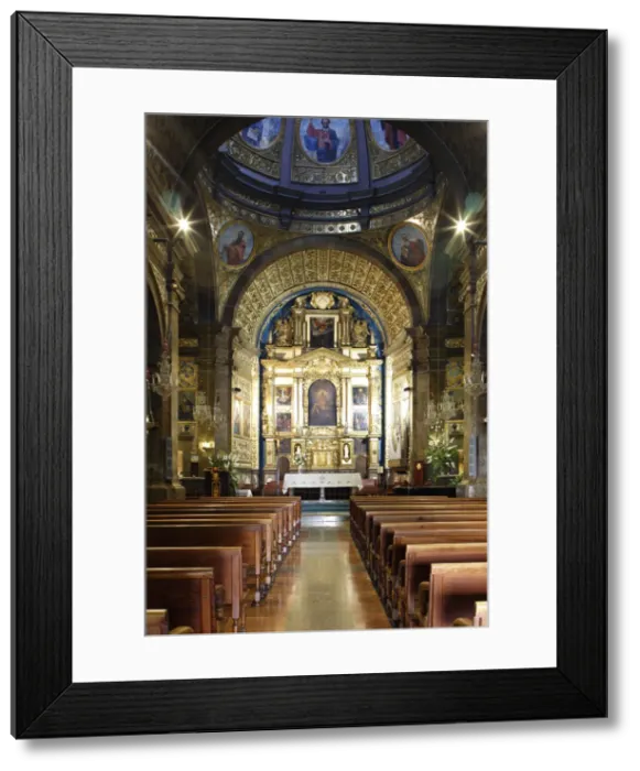 Framed Print : Interior of Lluc Monastery church, Mallorca, Spain Framed Print : Interior of Lluc Monastery church, Mallorca, Spain