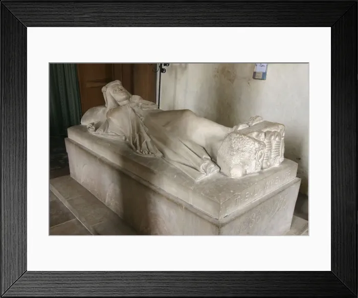 Framed Print : Lawrence of Arabia effigy, St Martins Church, Wareham, Dorset Framed Print : Lawrence of Arabia effigy, St Martins Church, Wareham, Dorset