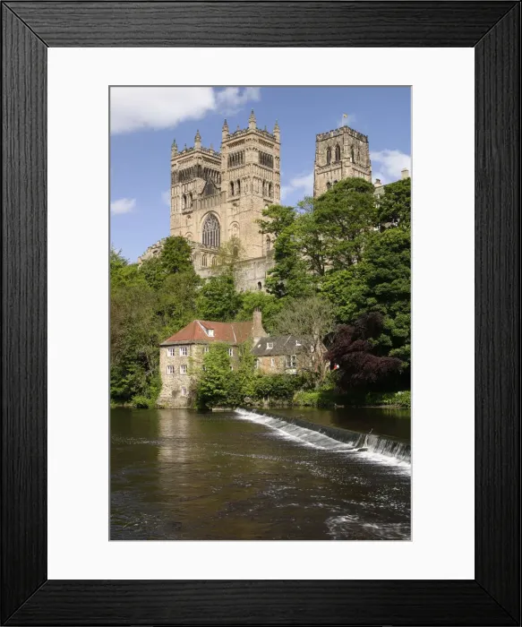 Framed Print : Durham Cathedral and Mill Framed Print : Durham Cathedral and Mill