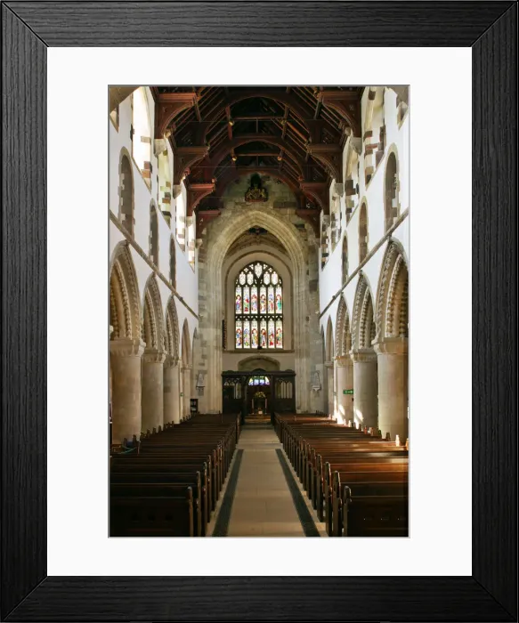 Framed Print : Interior of Wimborne Minster, Dorset Framed Print : Interior of Wimborne Minster, Dorset