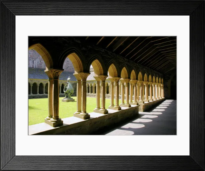 Framed Print : Cloisters of Iona Abbey, Argyll and Bute, Scotland Framed Print : Cloisters of Iona Abbey, Argyll and Bute, Scotland