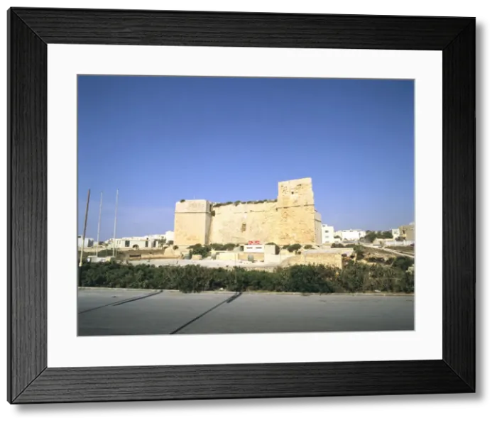 Framed Print : St Thomass Tower, Harbour, Marsascala, Malta Framed Print : St Thomass Tower, Harbour, Marsascala, Malta