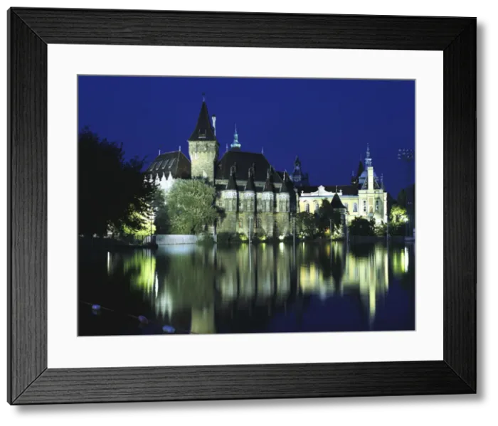 Framed Print : Vajdahunyad castle in the city park, Budapest, Hungary