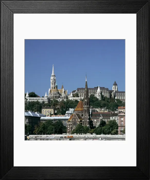 Framed Print : Matthias Church, Hilton Hotel, Budapest, Hungary Framed Print : Matthias Church, Hilton Hotel, Budapest, Hungary