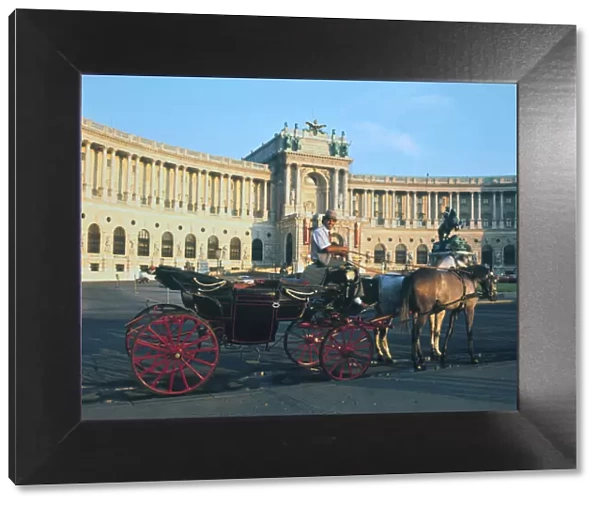 The Hofburg with carriage, Vienna, Austria