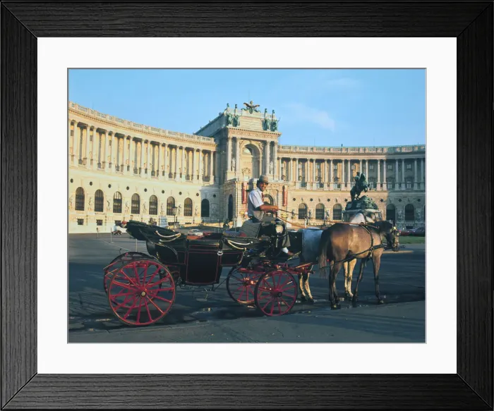 Framed Print : The Hofburg with carriage, Vienna, Austria Framed Print : The Hofburg with carriage, Vienna, Austria