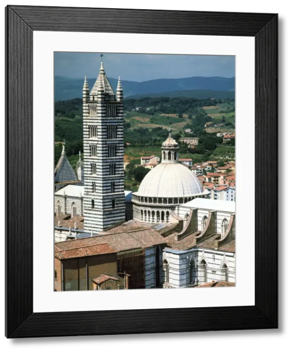 Framed Print : Panorama to Cathedral, Sienna, Tuscany, Italy Framed Print : Panorama to Cathedral, Sienna, Tuscany, Italy