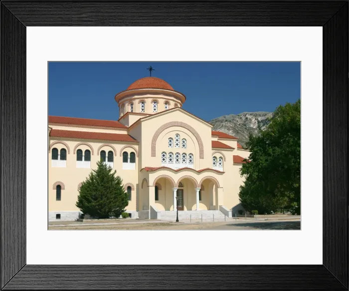 Framed Print : Monastery and church of Agios Gerasimos, Kefalonia, Greece Framed Print : Monastery and church of Agios Gerasimos, Kefalonia, Greece