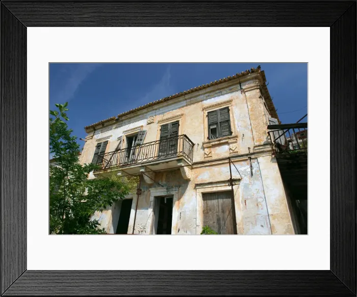 Framed Print : House, Assos, Kefalonia, Greece