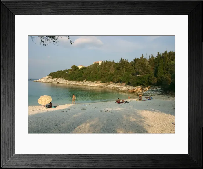 Framed Print : Dafnoudi Beach near Fiscardo, Kefalonia, Greece Framed Print : Dafnoudi Beach near Fiscardo, Kefalonia, Greece