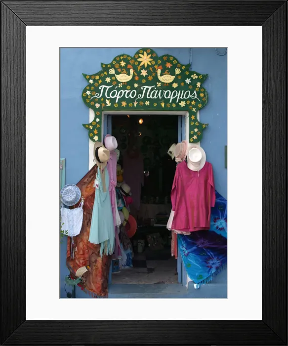 Framed Print : Shop doorway, Fiskardo, Kefalonia, Greece Framed Print : Shop doorway, Fiskardo, Kefalonia, Greece