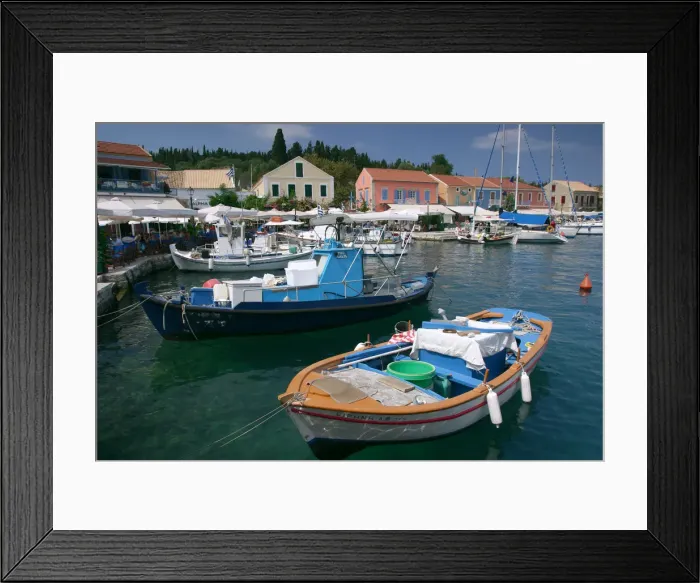 Framed Print : Fiskardo harbour, Kefalonia, Greece Framed Print : Fiskardo harbour, Kefalonia, Greece