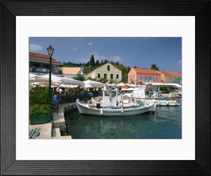 Framed Print : Fiskardo harbour, Kefalonia, Greece Framed Print : Fiskardo harbour, Kefalonia, Greece