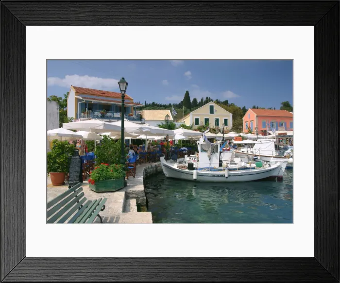 Framed Print : Fiskardo harbour, Kefalonia, Greece Framed Print : Fiskardo harbour, Kefalonia, Greece