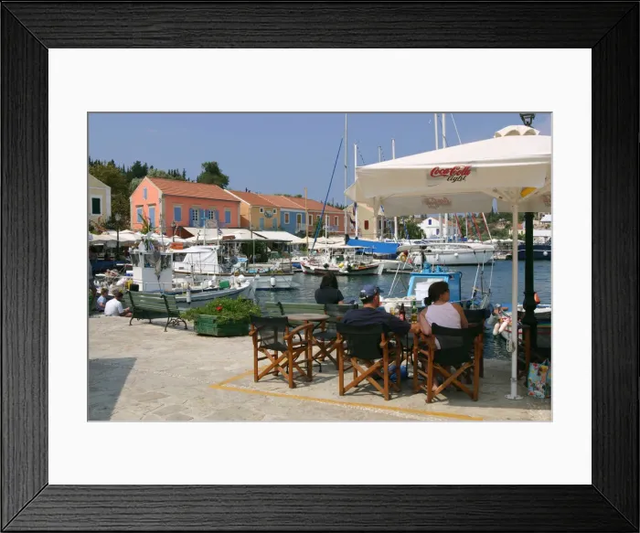 Framed Print : Fiskardo harbour, Kefalonia, Greece Framed Print : Fiskardo harbour, Kefalonia, Greece