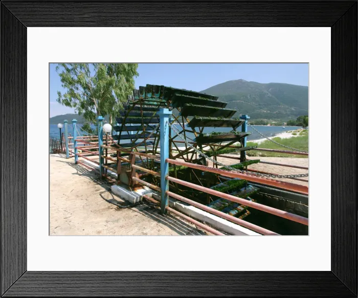 Framed Print : Water wheel, Karavomilos Lake, Kefalonia, Greece Framed Print : Water wheel, Karavomilos Lake, Kefalonia, Greece