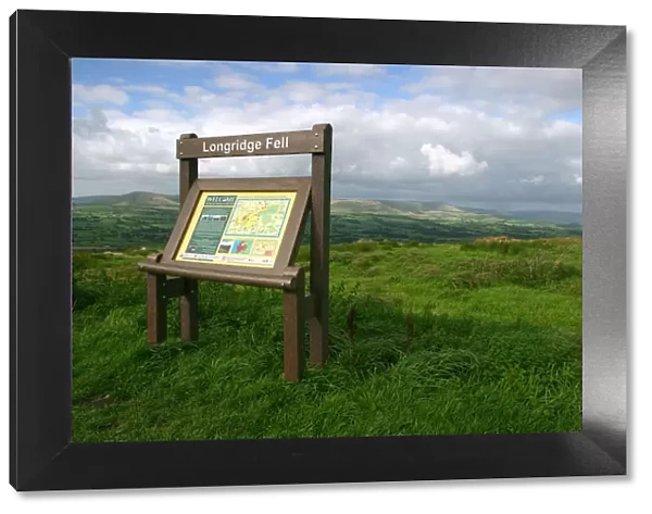 Information board, Longridge Fell, Lancashire