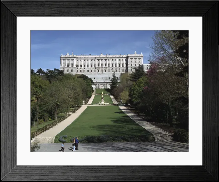 Framed Print : Palacio Real and Campo del Moro, Madrid, Spain Framed Print : Palacio Real and Campo del Moro, Madrid, Spain