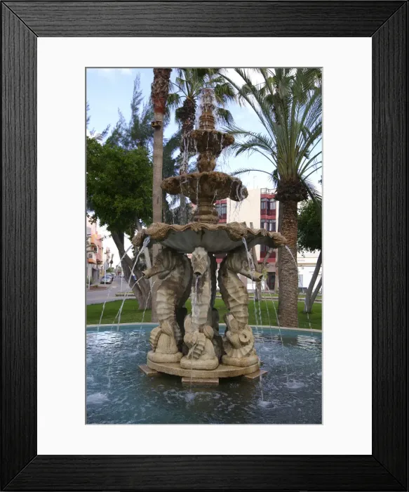 Framed Print : Fountain, Gran Tarajal, Fuerteventura, Canary Islands Framed Print : Fountain, Gran Tarajal, Fuerteventura, Canary Islands