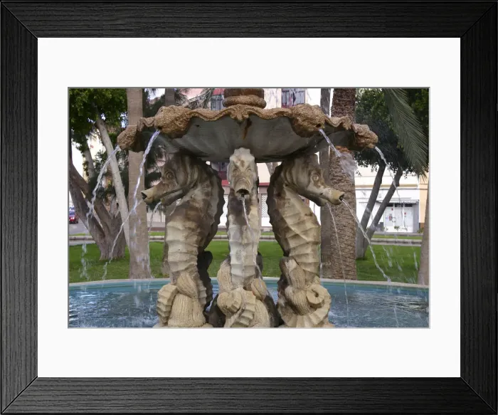 Framed Print : Fountain detail, Gran Tarajal, Fuerteventura, Canary Islands