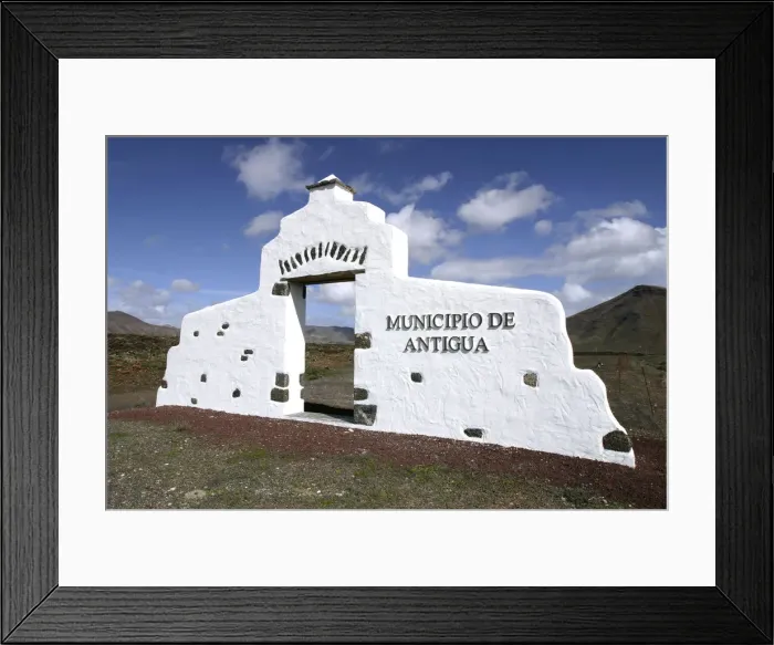 Framed Print : Municipal boundary, Antigua, Fuerteventura, Canary Islands Framed Print : Municipal boundary, Antigua, Fuerteventura, Canary Islands