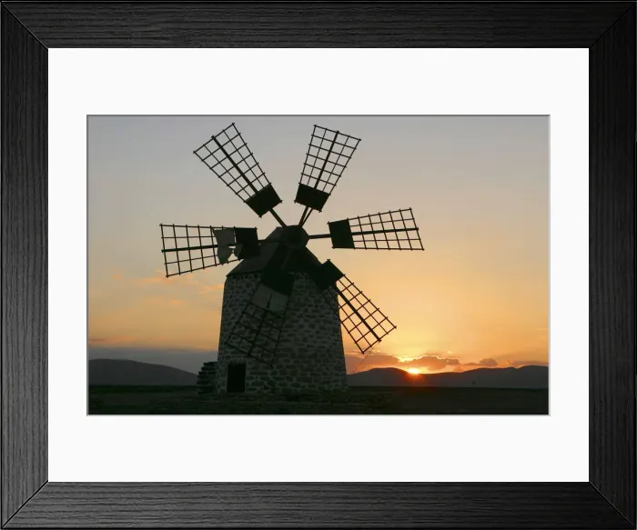 Framed Print : Windmill near Tefia, Fuerteventura, Canary Islands Framed Print : Windmill near Tefia, Fuerteventura, Canary Islands