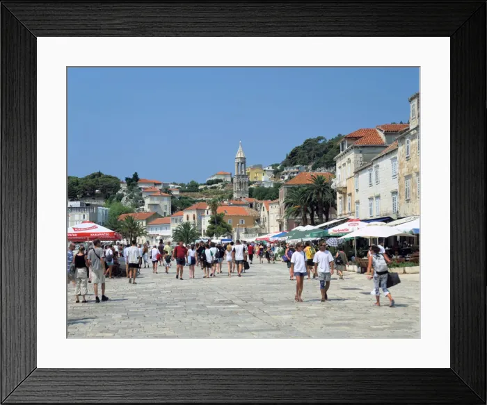 Framed Print : Hvar town, Croatia Framed Print : Hvar town, Croatia