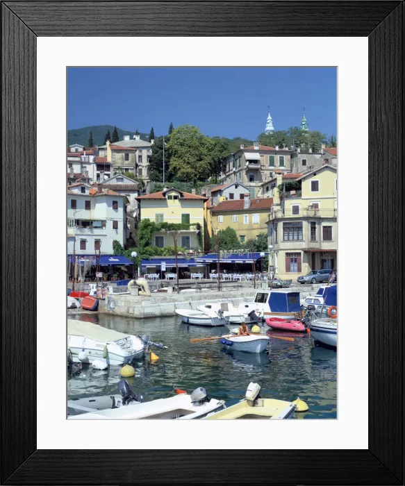 Framed Print : Volovsko harbour, Croatia Framed Print : Volovsko harbour, Croatia