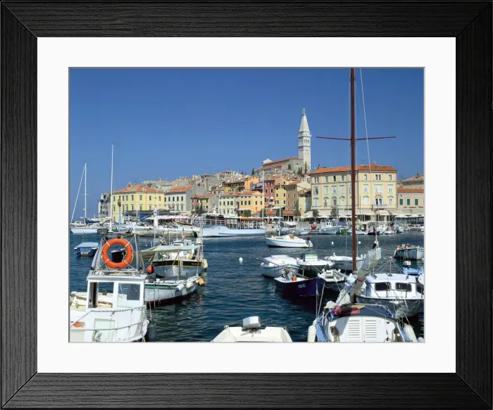 Framed Print : Rovinj harbour, Croatia Framed Print : Rovinj harbour, Croatia