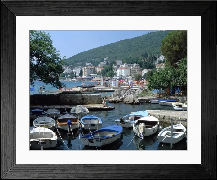 Framed Print : Harbour, Opatija, Croatia Framed Print : Harbour, Opatija, Croatia