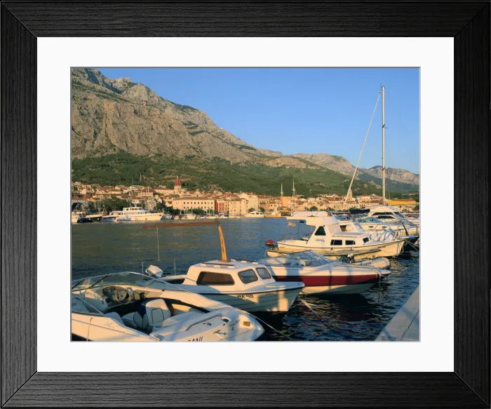 Framed Print : Makarska and the Biokovo mountain, Croatia Framed Print : Makarska and the Biokovo mountain, Croatia