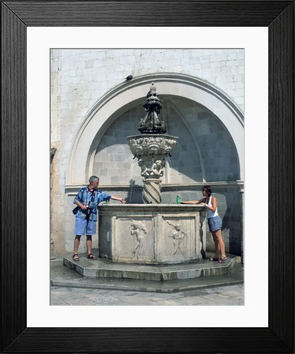 Framed Print : Onofrios little fountain, Dubrovnik, Croatia Framed Print : Onofrios little fountain, Dubrovnik, Croatia