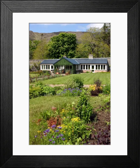 Framed Print : Victorian walled garden, The Potting Shed cafe and restaurant, Applecross, Scotland Framed Print : Victorian walled garden, The Potting Shed cafe and restaurant, Applecross, Scotland