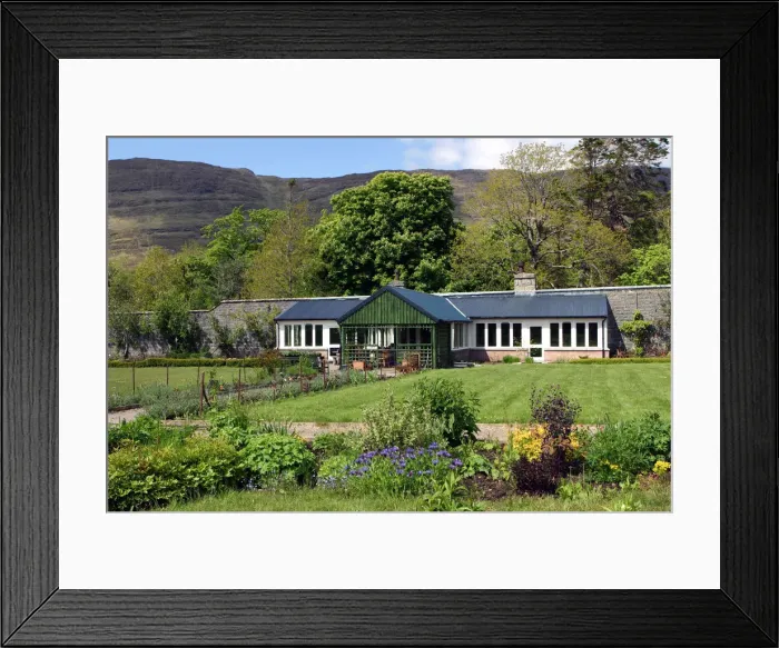 Framed Print : Victorian walled garden, The Potting Shed cafe and restaurant, Applecross, Scotland Framed Print : Victorian walled garden, The Potting Shed cafe and restaurant, Applecross, Scotland