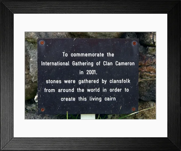 Framed Print : Living cairn, Clan Cameron Museum, Achnacarry, near Spean Bridge, Highland, Scotland Framed Print : Living cairn, Clan Cameron Museum, Achnacarry, near Spean Bridge, Highland, Scotland