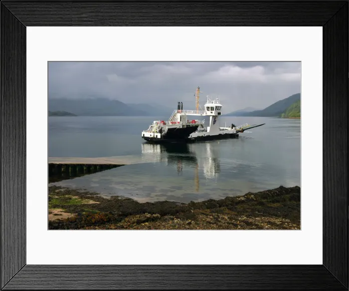 Framed Print : Corran Ferry, Loch Linnhe, Highland, Scotland Framed Print : Corran Ferry, Loch Linnhe, Highland, Scotland