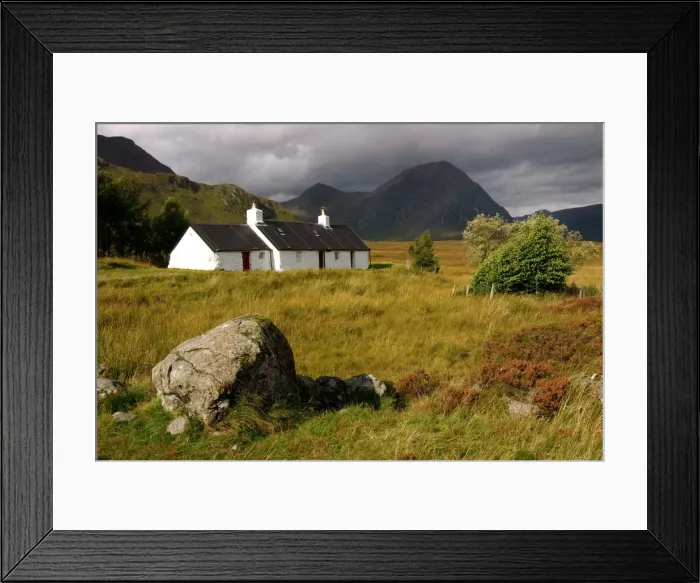 Framed Print : Blackrock Cottage, Glencoe, Highland, Scotland Framed Print : Blackrock Cottage, Glencoe, Highland, Scotland