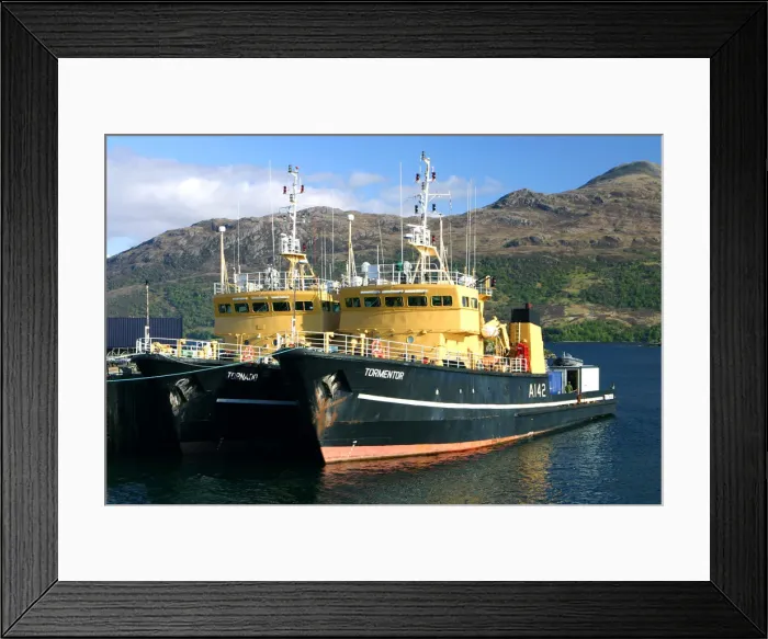 Framed Print : Boats, Kyle of Lochalsh, Highland, Scotland Framed Print : Boats, Kyle of Lochalsh, Highland, Scotland