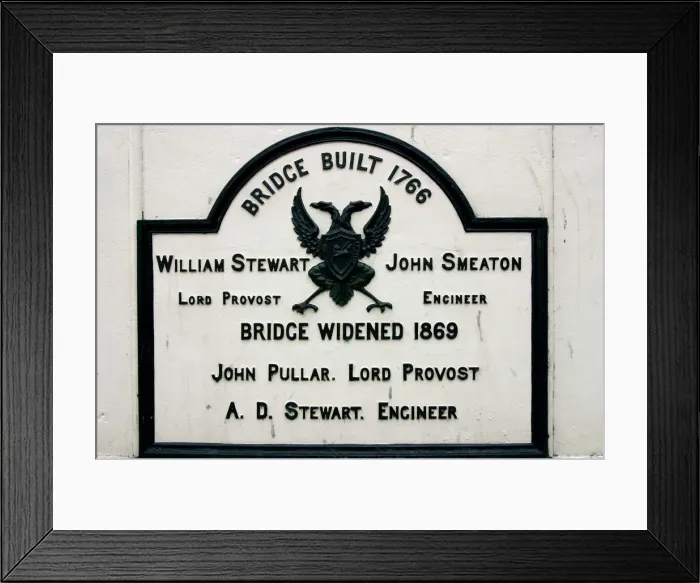 Framed Print : Old Bridge sign, Perth, Scotland Framed Print : Old Bridge sign, Perth, Scotland