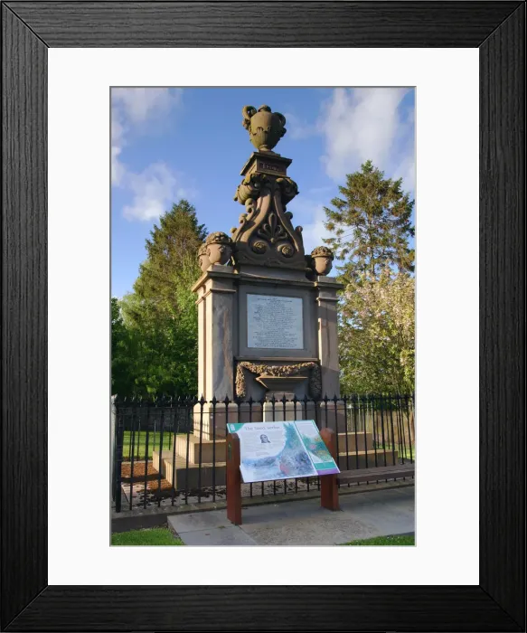 Framed Print : David Douglas Memorial, Scone, Perth and Kinross, Scotland Framed Print : David Douglas Memorial, Scone, Perth and Kinross, Scotland