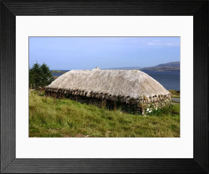 Framed Print : Black house, Colbost Folk Museum, Skye, Highland, Scotland