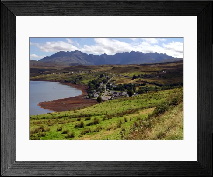 Framed Print : Cuillin Hills from above Carbost, Isle of Skye, Highland, Scotland Framed Print : Cuillin Hills from above Carbost, Isle of Skye, Highland, Scotland