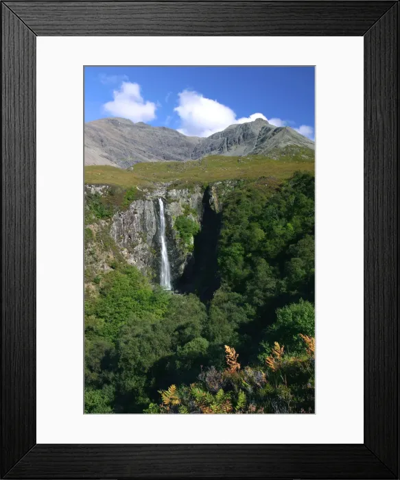Framed Print : Waterfall above Glen Brittle, Cuillin Hills, Isle of Skye, Highland, Scotland Framed Print : Waterfall above Glen Brittle, Cuillin Hills, Isle of Skye, Highland, Scotland
