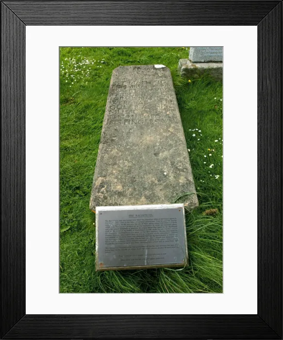 Framed Print : Charles MacArthurs grave, Kilmuir Graveyard, Skye, Highland, Scotland Framed Print : Charles MacArthurs grave, Kilmuir Graveyard, Skye, Highland, Scotland