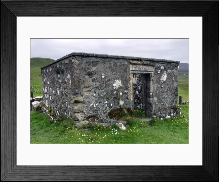 Framed Print : Dr MacLeans tomb, Kilmuir Graveyard, Skye, Highland, Scotland Framed Print : Dr MacLeans tomb, Kilmuir Graveyard, Skye, Highland, Scotland